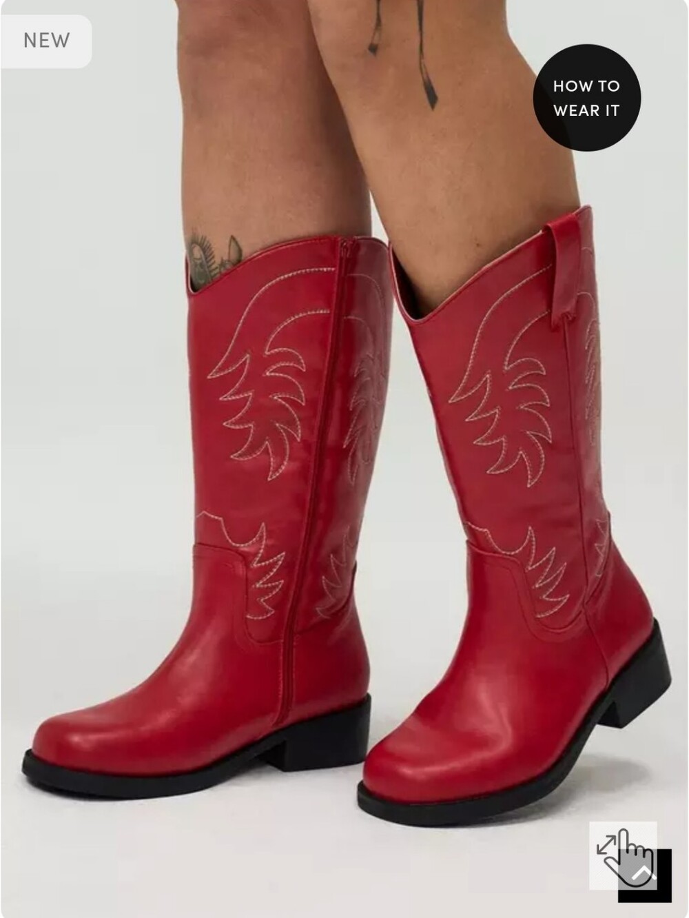 13W [torrid] Red Western Cowboy Boots